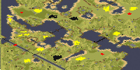 Wild Heights (2-4) - Red Alert 2 Map Preview Image